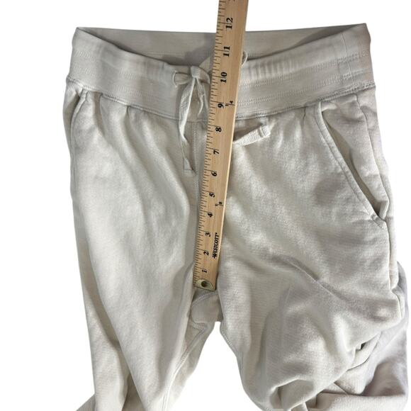 Unsubscribed Cotton French Terry Joggers in Natural Womens Size XS minimalist - Picture 6 of 12